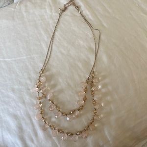 Pink Glass bead necklace